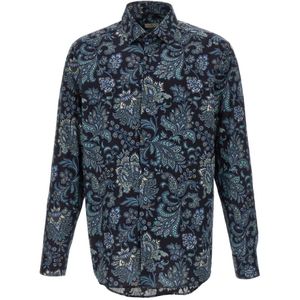 Etro, Heren, Overhemden, Veelkleurig, Maat: M Katoen,