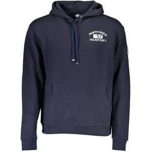 North Sails, Heren, Sweatshirts & Hoodies, Blauw, Maat: 2XL Katoen,