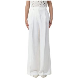 Pinko - Witte Broek met Verborgen Sluiting - Dames