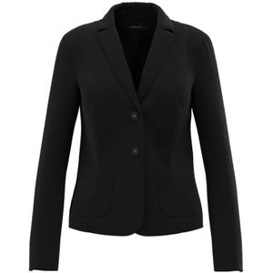 Marc Cain, Dames, Jassen, Zwart, Maat: L Leer,