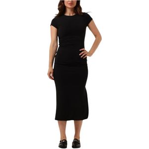 Calvin Klein - Modal Detail Jurk - Zwart - Dames