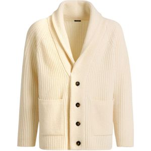 Kiton, Heren, Truien, Beige, Maat: M Wol,