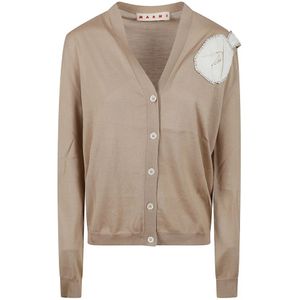 Marni, Dames, Truien, Bruin, Maat: S