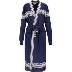 Elisabetta Franchi, Dames, Nachtkleding & Lounge, Blauw, Maat: S Viscose,