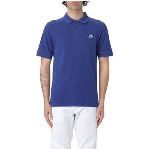 Save The Duck, Heren, Tops, Blauw, Maat: S Katoen,