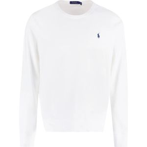 Polo Ralph Lauren - Sweatshirt - Wit - Katoen - Ronde Hals - Lange Mouwen