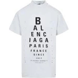 Balenciaga, unisex, Tops, Wit, Maat: S Katoen,