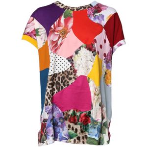 Dolce & Gabbana - Patchwork Silk Top - Multicolor - Blouse