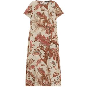 Weekend Max Mara, Dames, Jurken, Beige, Maat: XS Zijde,