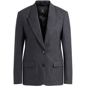 Anine Bing, Dames, Jassen, Grijs, Maat: M Wol,