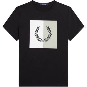 Fred Perry, Heren, Tops, Zwart, Maat: L Katoen,
