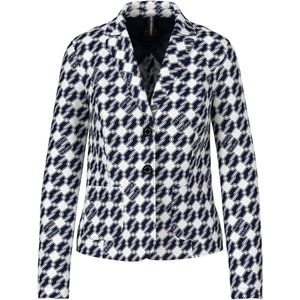 Marc Cain - Blazer - Kubus Print - Scubamateriaal - Sportief Ontwerp