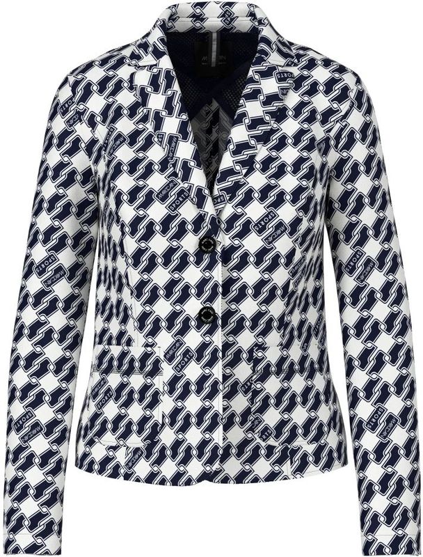 Marc Cain - Blazer - Kubus Print - Scubamateriaal - Sportief Ontwerp