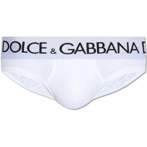 Dolce & Gabbana, Heren, Ondergoed, Wit, Maat: M Katoen,