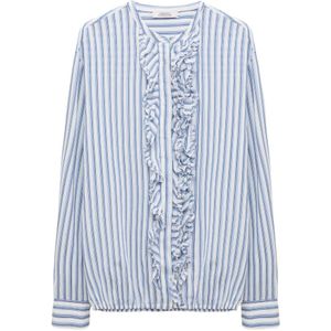 Dorothee Schumacher, Dames, Blouses & Shirts, Blauw, Maat: XL Katoen,