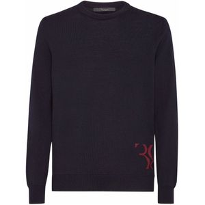 Billionaire, Heren, Truien, Blauw, Maat: 2XL Zijde,