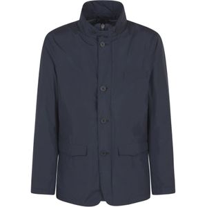 Herno, Heren, Jassen, Blauw, Maat: 3XL Polyamide,