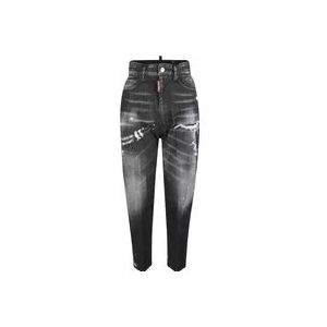 Dsquared2 Zwarte 80's Jeans , Black , Dames , Maat: 2XS