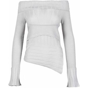 Patrizia Pepe, Dames, Truien, Grijs, Maat: S Wol,