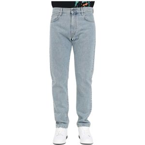 Moschino, Heren, Jeans, Blauw, Maat: M Katoen,