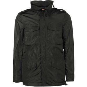 Aspesi, Heren, Jassen, Zwart, Maat: L Nylon,