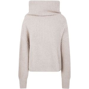 Kujten, Dames, Truien, Beige, Maat: ONE Size Wol,