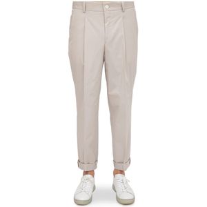 Hugo Boss, Heren, Broeken, Beige, Maat: L Katoen,
