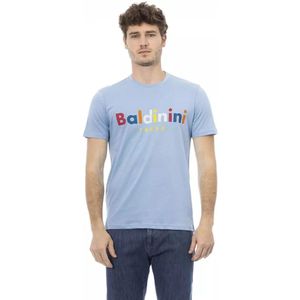 Baldinini, Heren, Tops, Blauw, Maat: XS Katoen,