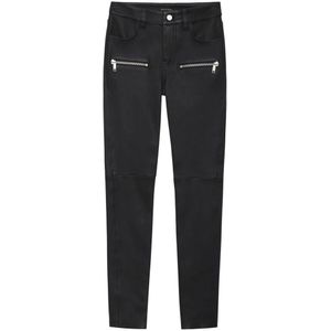 Anine Bing, Dames, Broeken, Zwart, Maat: XS Leer,
