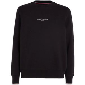 Tommy Hilfiger, Heren, Sweatshirts & Hoodies, Zwart, Maat: L Poliester,