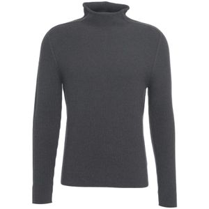 Hannes Roether, Heren, Truien, Grijs, Maat: L Wol,