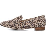 Peter Kaiser - 74240 - Damesloafers - Panterprint - Suède - Blokhak 1 cm