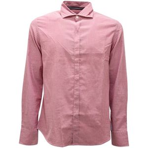 Armani, Heren, Overhemden, Rood, Maat: M Denim,