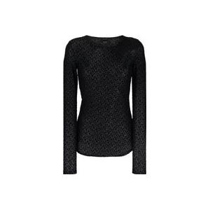 Pinko Sweatshirts , Black , Dames , Maat: S