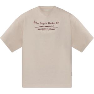 Palm Angels, Dames, Tops, Beige, Maat: L Katoen,