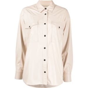 Isabel Marant Étoile, Dames, Blouses & Shirts, Beige, Maat: S Katoen,