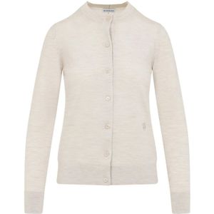 Burberry, Dames, Truien, Beige, Maat: M Wol,