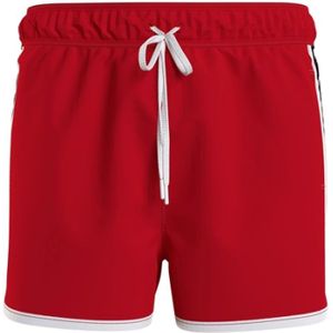 Calvin Klein, Heren, Badkleding, Rood, Maat: L Poliester,
