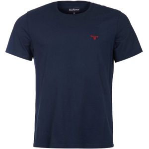 Barbour, Heren, Tops, Blauw, Maat: M Katoen,