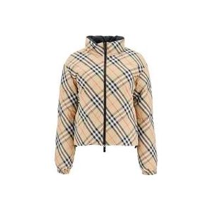 Burberry Reversible Down Jacket , Beige , Dames , Maat: L