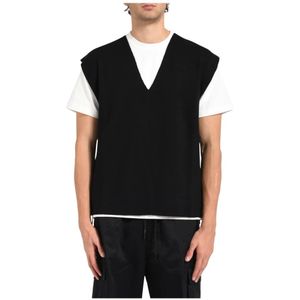 Nine In The Morning, Heren, Truien, Zwart, Maat: 2XL Wol,