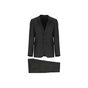 Dsquared2 Single Breasted Suits , Black , Heren , Maat: M