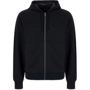 Zegna, Heren, Sweatshirts & Hoodies, Blauw, Maat: L