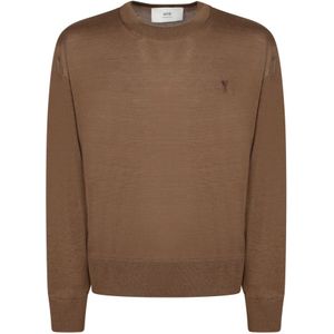 Ami Paris, Heren, Truien, Bruin, Maat: M Zijde,