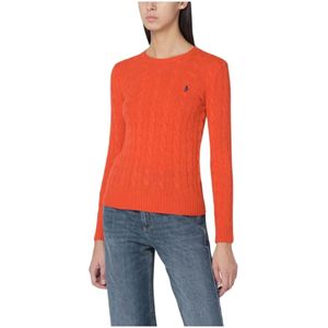 Polo Ralph Lauren, Dames, Truien, Oranje, Maat: L Wol,