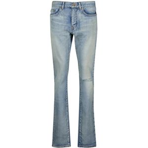 Saint Laurent, Dames, Jeans, Blauw, Maat: W29 Katoen,