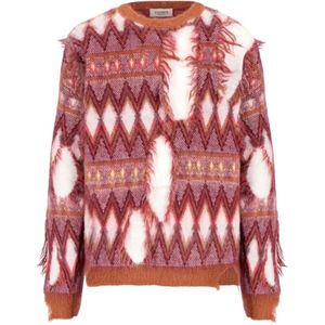 Laneus, Heren, Truien, Rood, Maat: XL Wol,