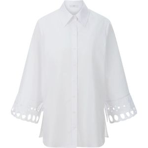 Riani, Dames, Blouses & Shirts, Wit, Maat: L Katoen,