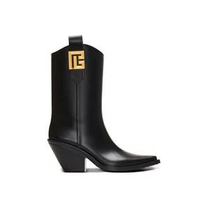 Balmain Rubber Tess PB cowboy laarzen , Black , Dames , Maat: 41 EU