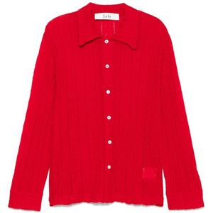 Séfr, Heren, Overhemden, Rood, Maat: S